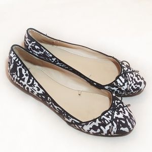 Zara Trafaluc Black and White Flats